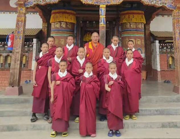 2 (Twelve) new monks changed their dress to become monk and joined Doedpung Zilonen Ling Zhirim Shedra